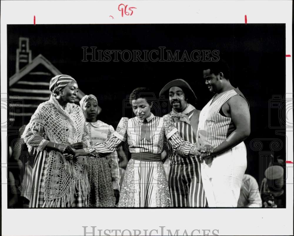 1981 Press Photo Scene from &quot;Treemonisha&quot; by Houston Grand Opera - hcq45063- Historic Images