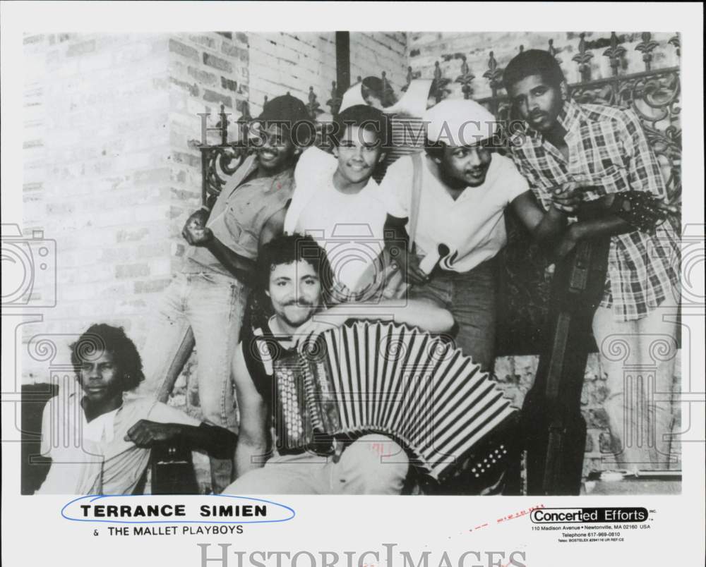 1987 Press Photo Musician Terrance Simien &amp; The Mallet Playboys - hcq45087- Historic Images