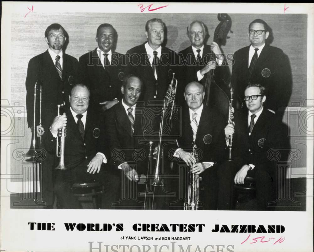 1972 Press Photo The World&#39;s Greatest Jazzband of Yank Lawson and Bob Haggart- Historic Images