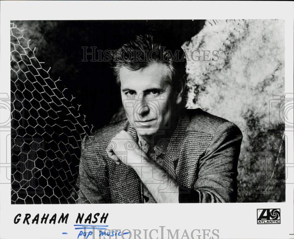 1986 Press Photo Graham Nash, Pop Musician - hcq45119- Historic Images