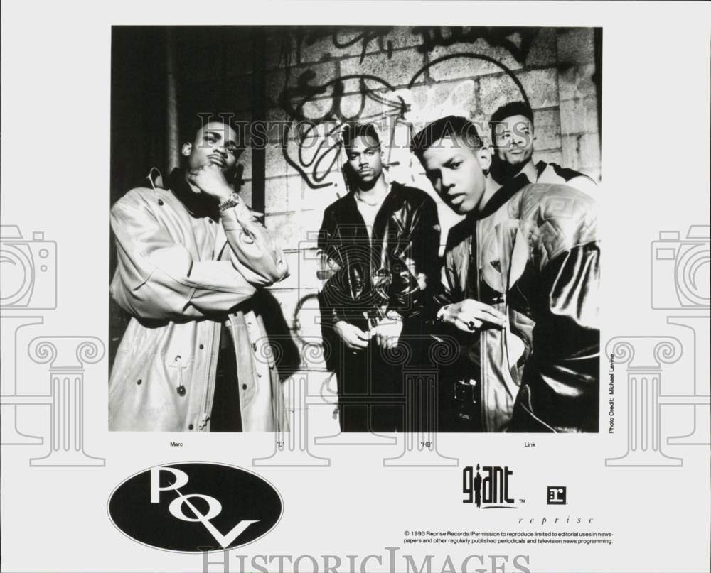 1993 Press Photo POV, Rap Group - Marc, &quot;E&quot;, &quot;HB&quot;, Link - hcq45156- Historic Images