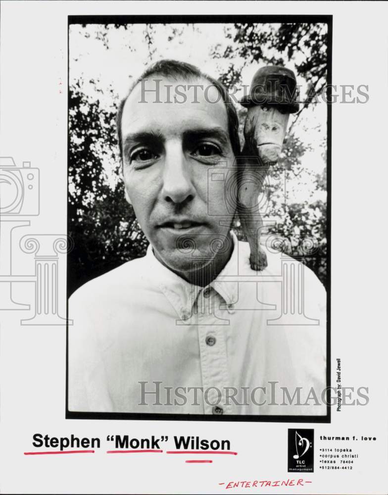 1997 Press Photo Entertainer Stephen &quot;Monk&quot; Wilson - hcq45203- Historic Images