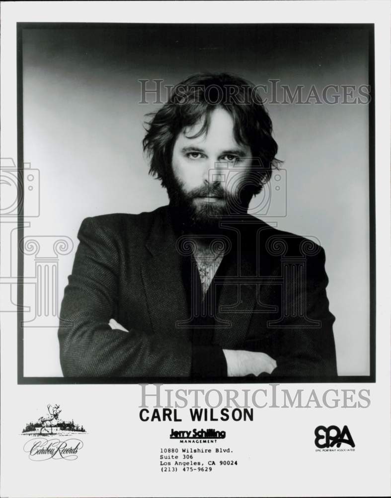 1981 Press Photo Singer Carl Wilson - hcq45216- Historic Images