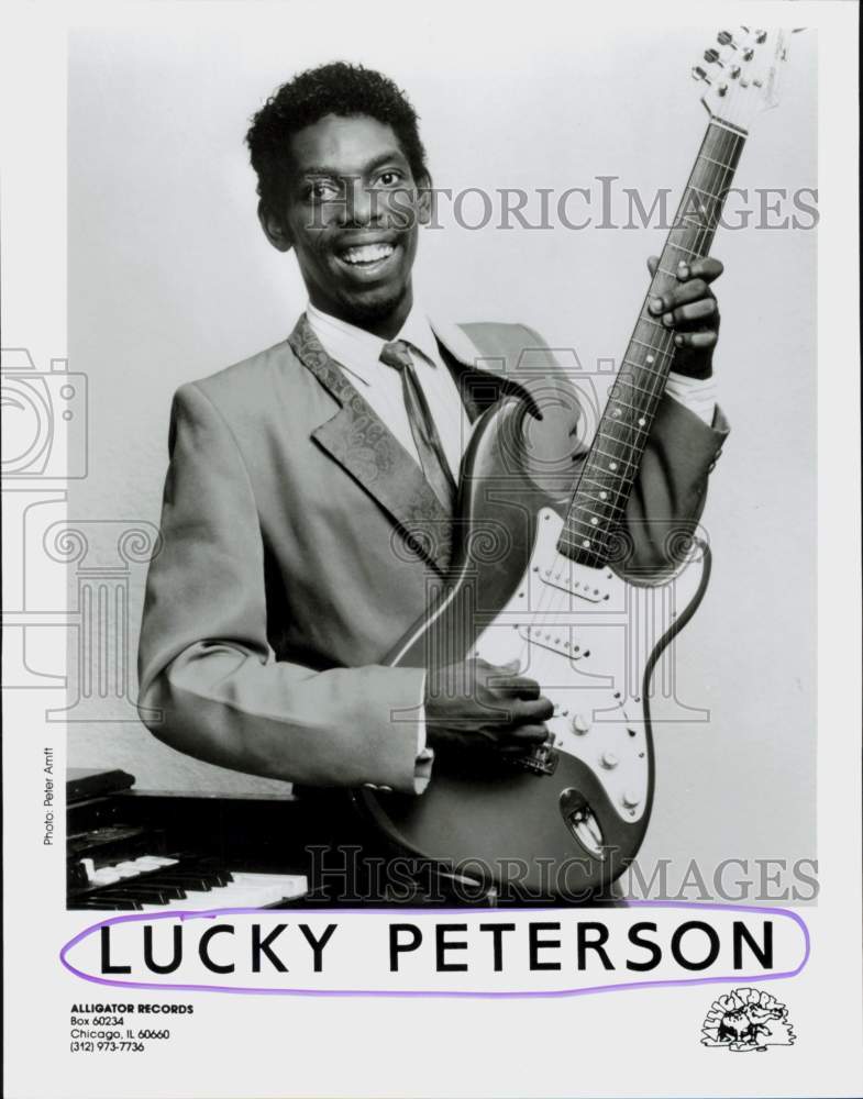 1989 Press Photo Musician Lucky Peterson - hcq45234- Historic Images