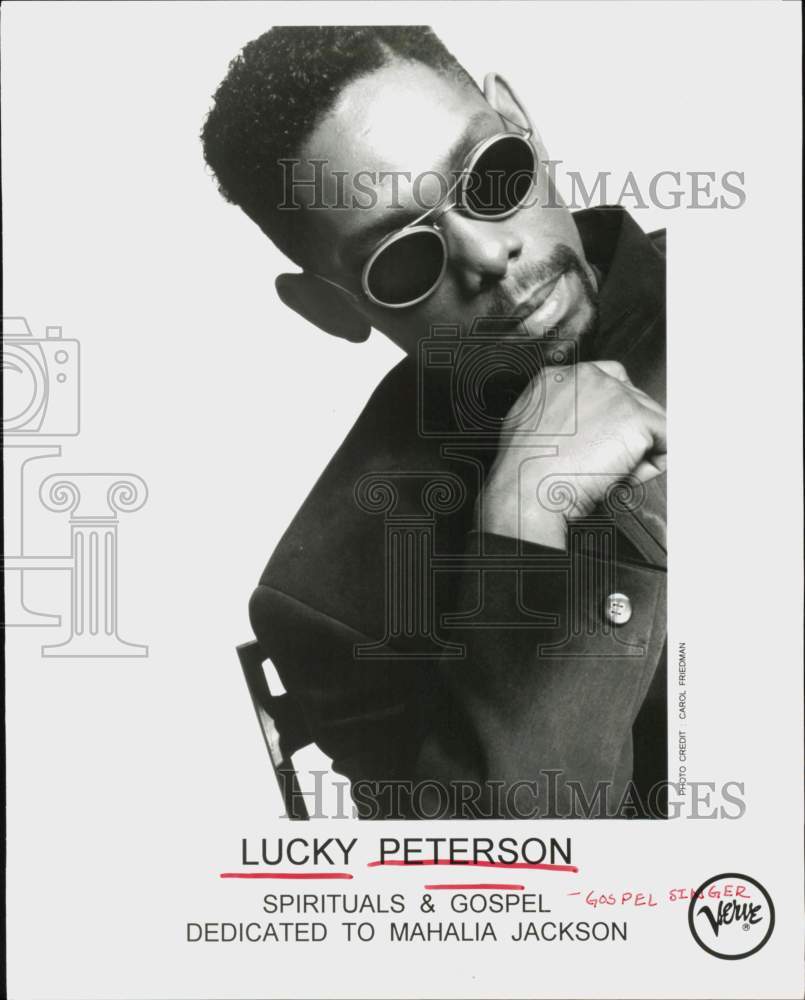 1996 Press Photo Lucky Peterson, Gospel Singer - hcq45235- Historic Images