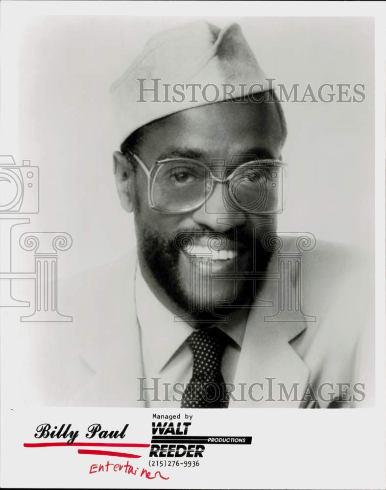 1992 Press Photo Entertainer Billy Paul - hcq45248- Historic Images