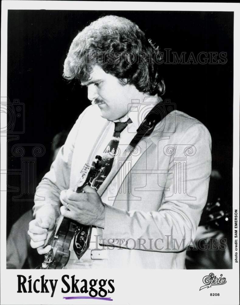 1982 Press Photo Country Singer/Musician Ricky Skaggs - hcq45260- Historic Images