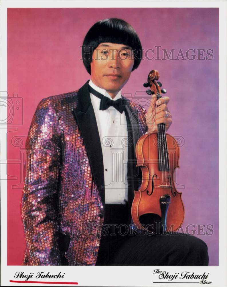 1991 Press Photo Musician Shoji Tabuchi, The Shoji Tabuchi Show - hcq45282- Historic Images