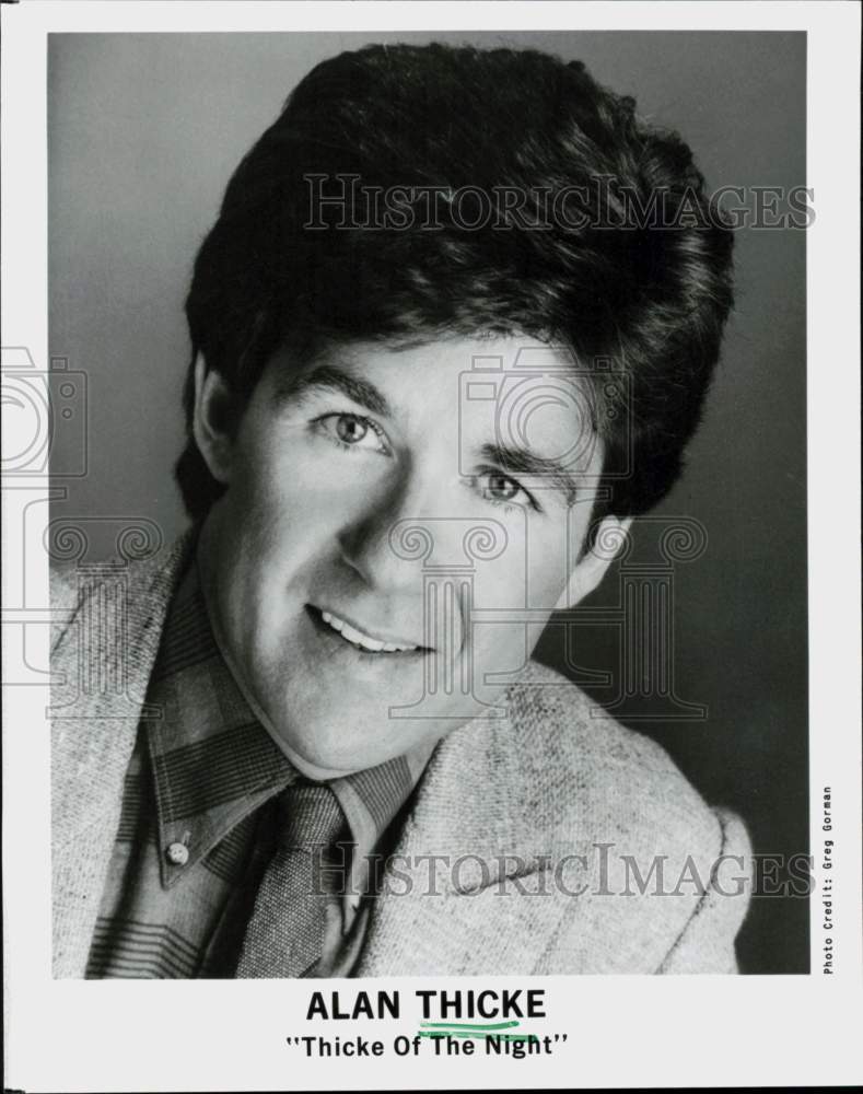 1989 Press Photo Singer Alan Thicke, &quot;Thicke of the Night&quot; - hcq45284- Historic Images