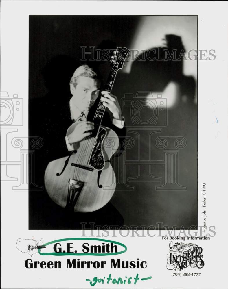 1993 Press Photo Guitarist G.E. Smith, &quot;Green Mirror Music&quot; - hcq45292- Historic Images