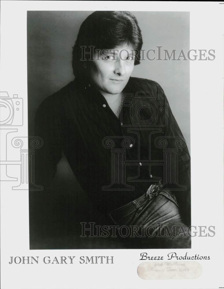 1987 Press Photo Singer John Gary Smith - hcq45293- Historic Images