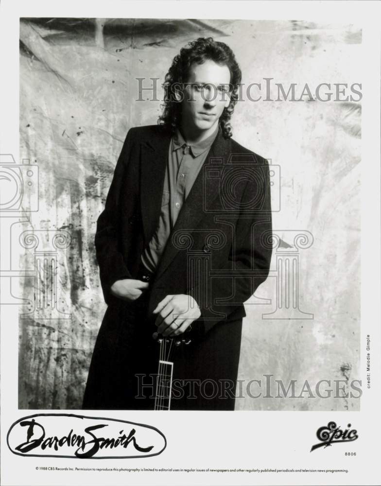 1988 Press Photo Singer Darden Smith - hcq45296- Historic Images