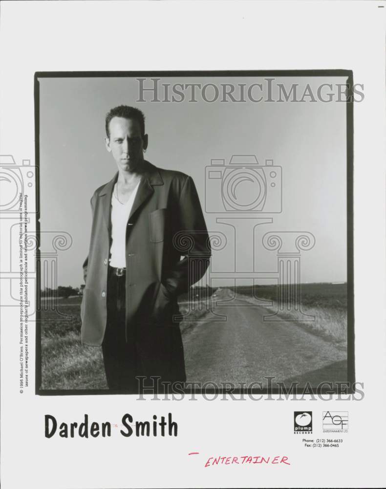 1996 Press Photo Singer Darden Smith - hcq45298- Historic Images