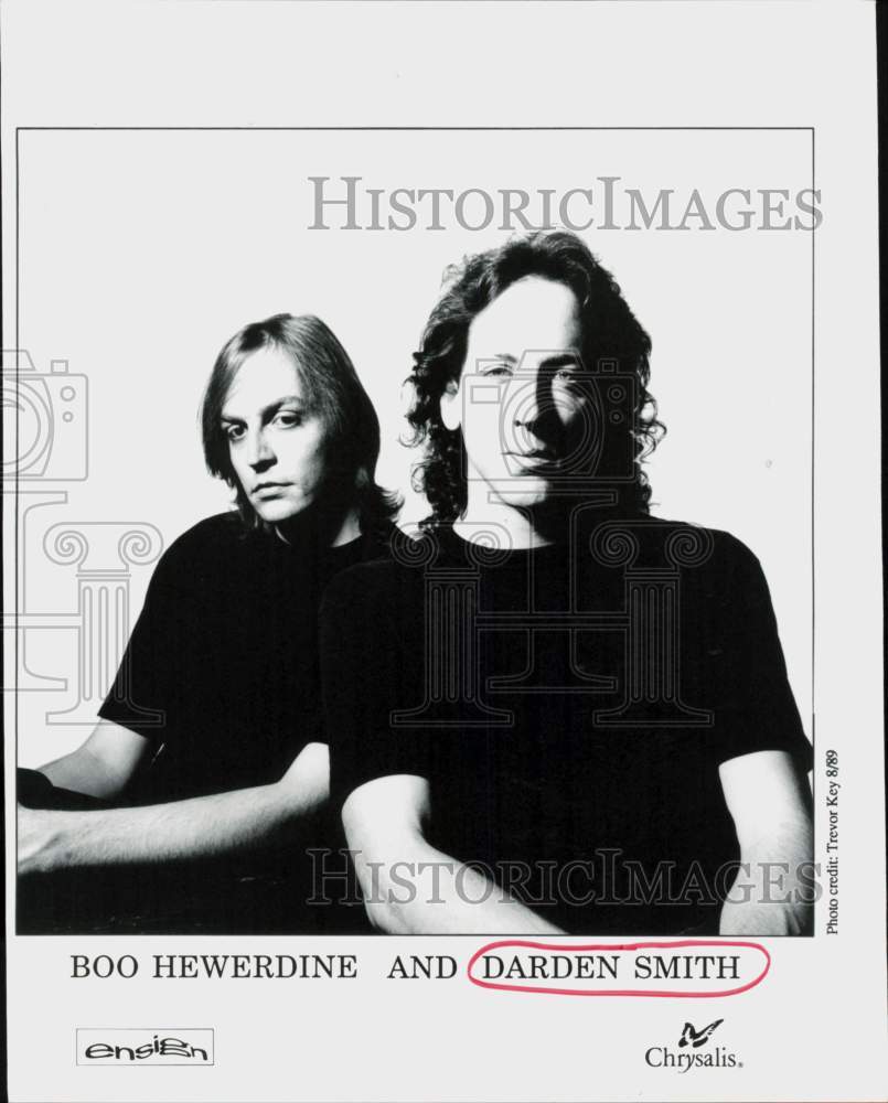 1989 Press Photo Boo Hewerdine and Darden Smith, Singing Duo - hcq45301- Historic Images