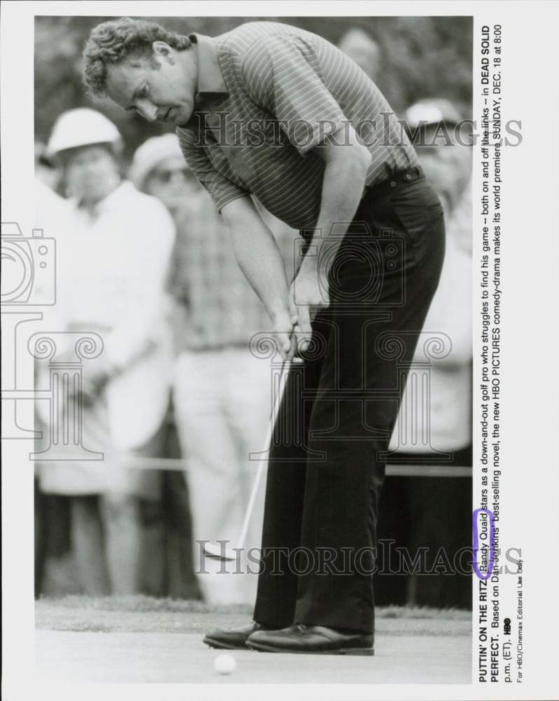 1989 Press Photo Actor Randy Quaid in &quot;Dead Solid Perfect&quot; - hcq45315- Historic Images