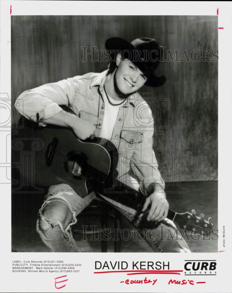 1996 Press Photo David Kersh, Country Musician - hcq45318- Historic Images