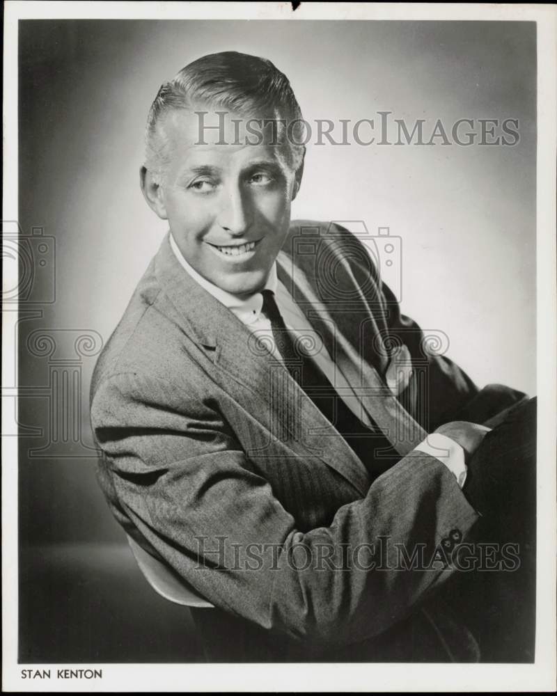 1959 Press Photo Stan Kenton, Star of Jazz Concert - hcq45323- Historic Images