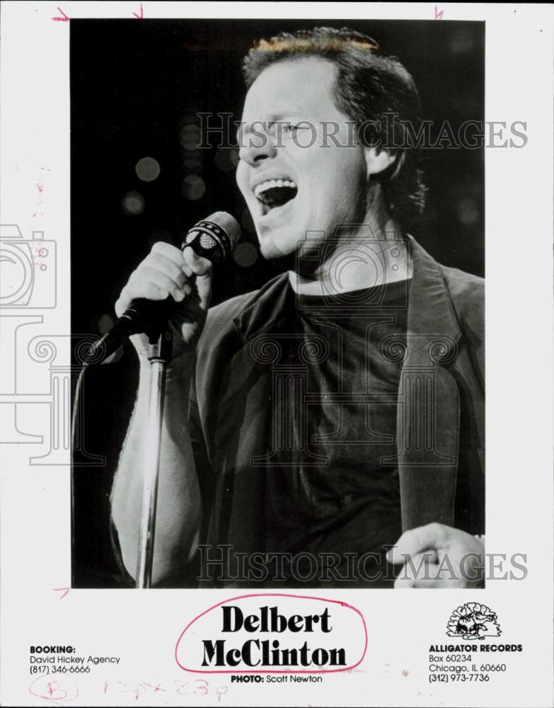 1990 Press Photo Singer Delbert McClinton - hcq45335- Historic Images