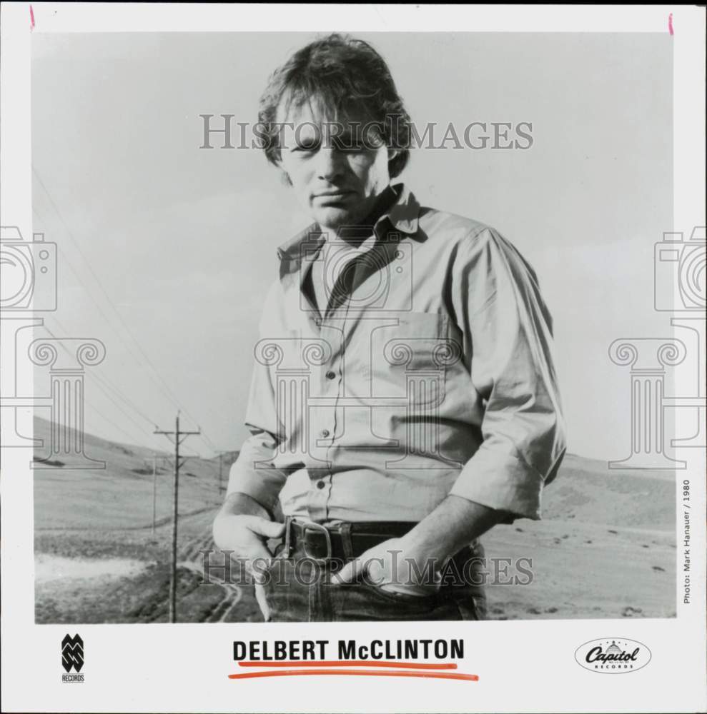 1980 Press Photo Singer Delbert McClinton - hcq45336- Historic Images