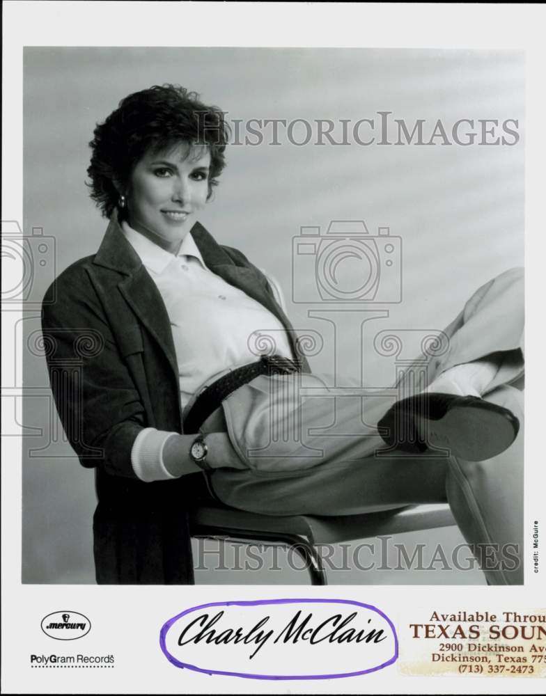 1989 Press Photo Singer Charly McClain - hcq45339- Historic Images