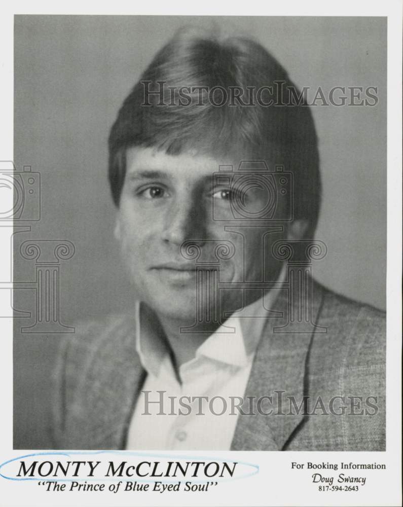 1988 Press Photo Monty McClinton, &quot;The Prince of Blue Eyed Soul&quot; - hcq45350- Historic Images