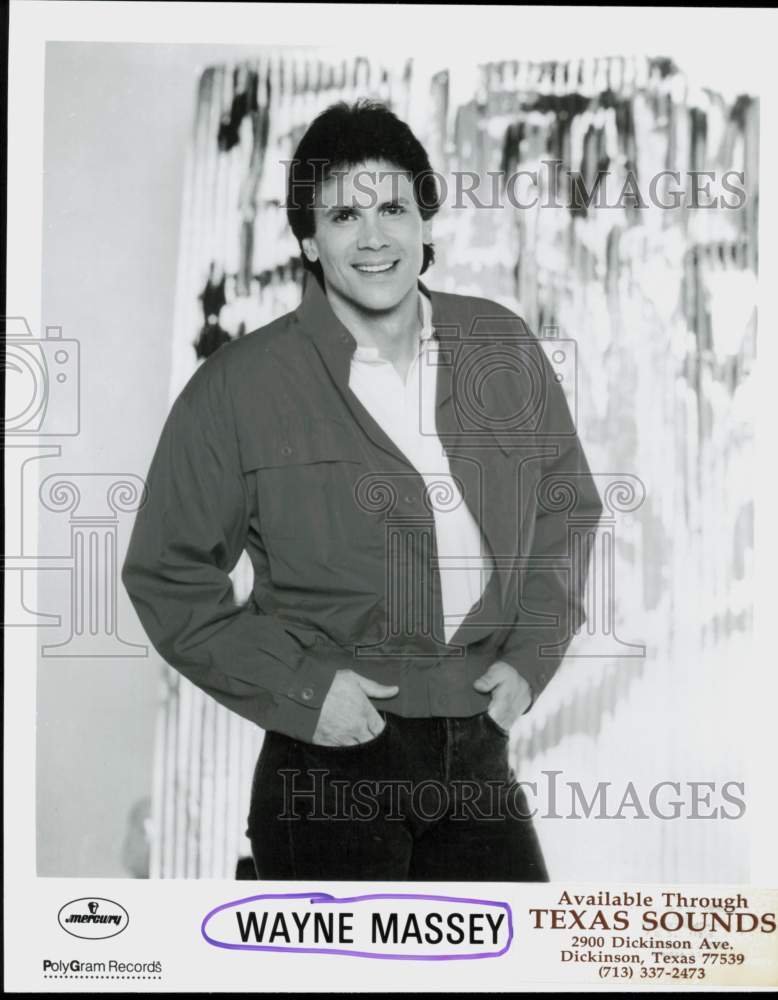 1989 Press Photo Singer Wayne Massey - hcq45374- Historic Images