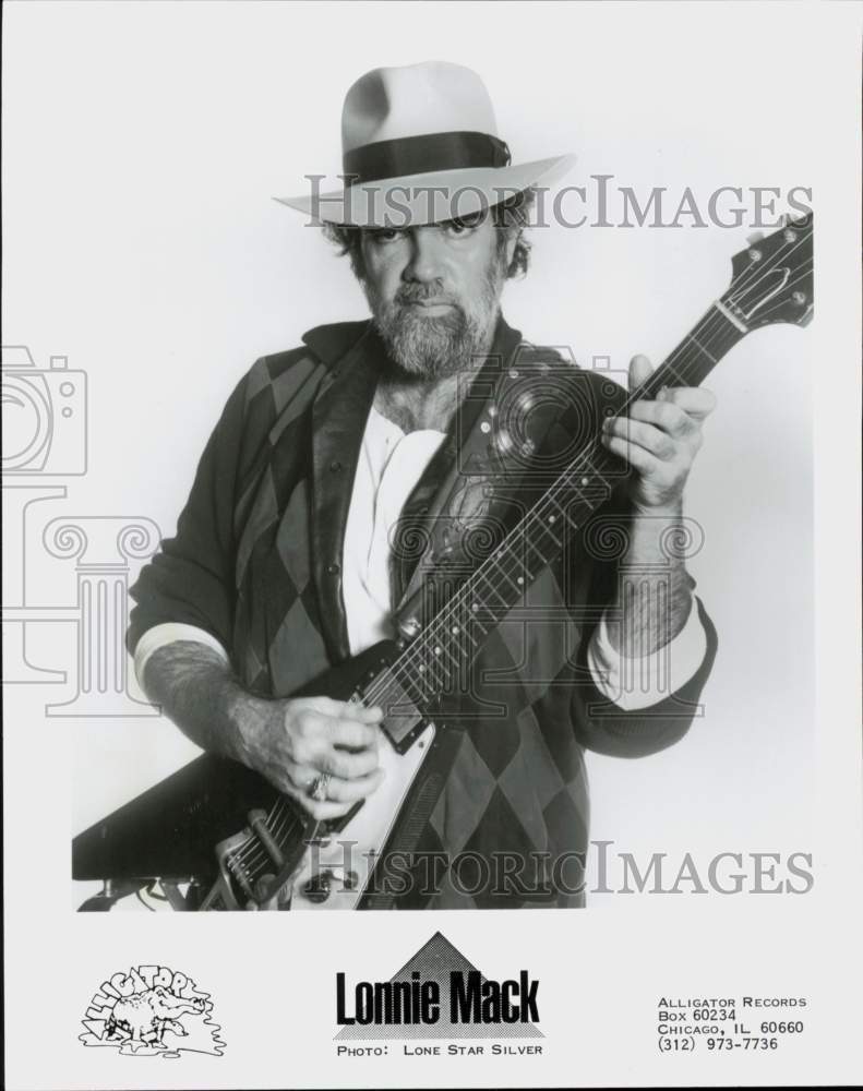 1985 Press Photo Singer-Guitarist Lonnie Mack - hcq45381- Historic Images