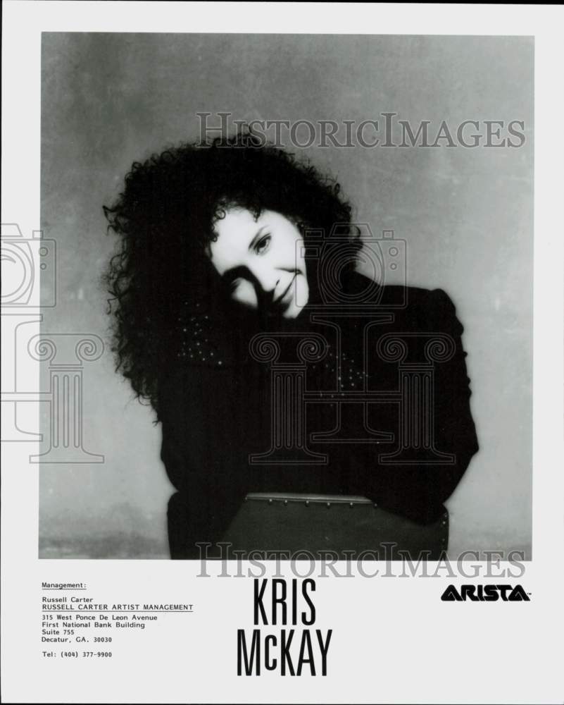 1990 Press Photo Entertainer Kris McKay - hcq45384- Historic Images