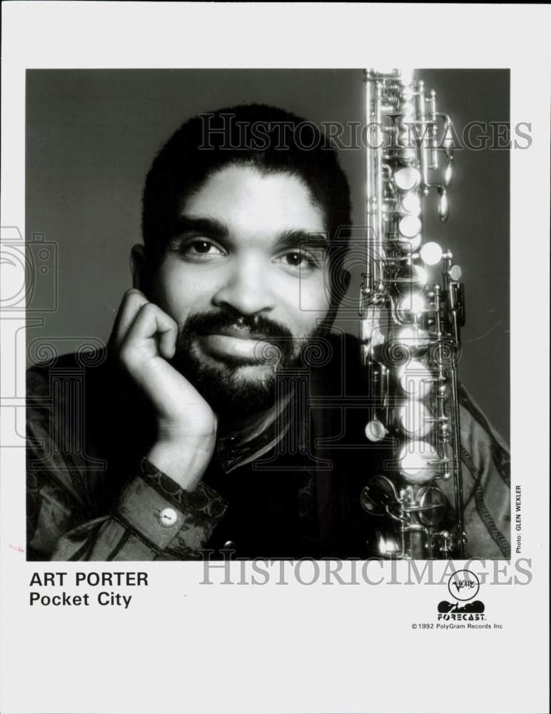 1992 Press Photo Musician Art Porter, Pocket City - hcq45397- Historic Images