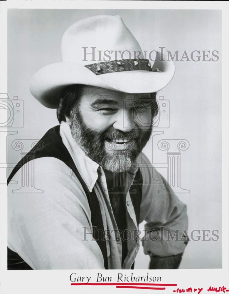 1990 Press Photo Gary Bun Richardson, Country Musician - hcq45407- Historic Images