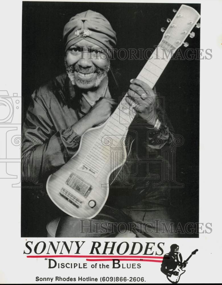 1994 Press Photo Musician Sonny Rhodes, Disciple of the Blues - hcq45413- Historic Images