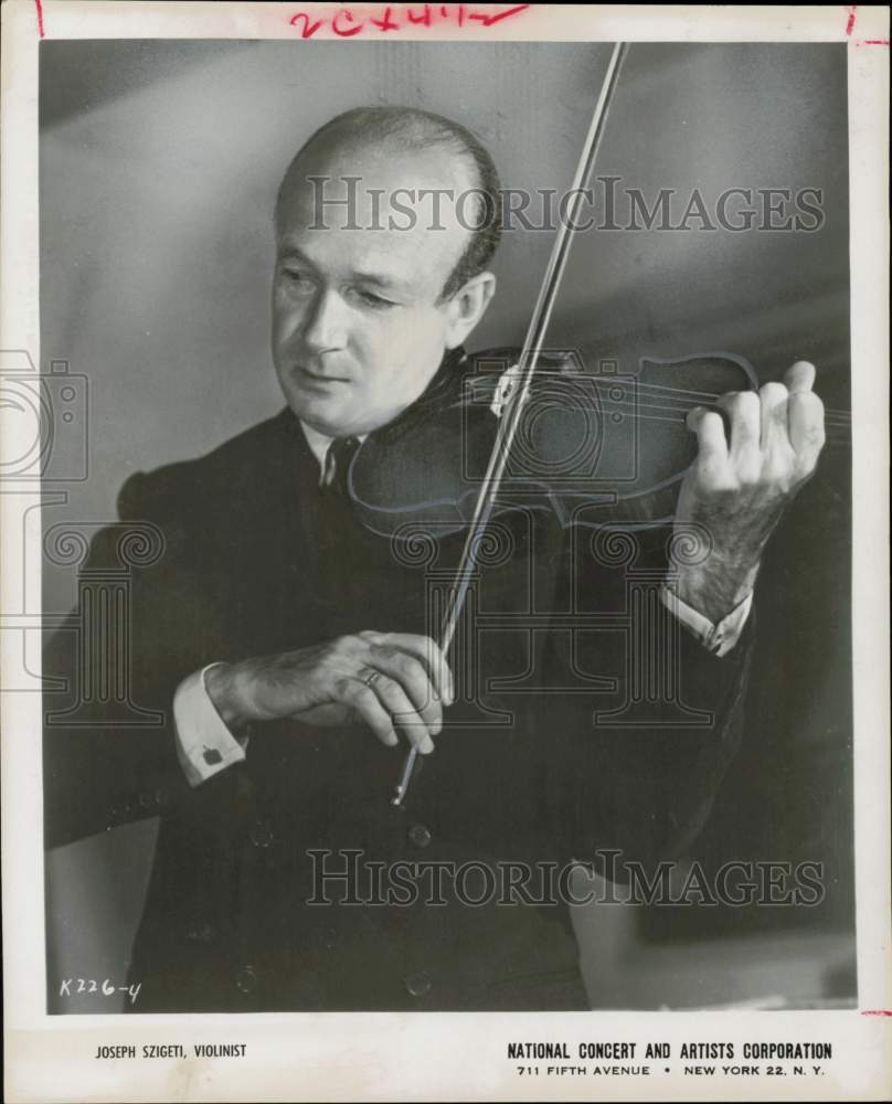 1953 Press Photo Joseph Szigeti, Violinist - hcq45416- Historic Images