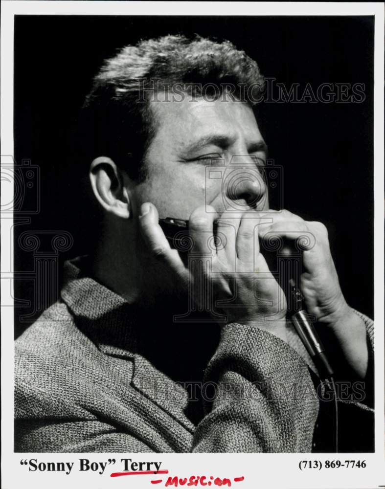 1998 Press Photo Musician &quot;Sonny Boy&quot; Terry - hcq45428- Historic Images