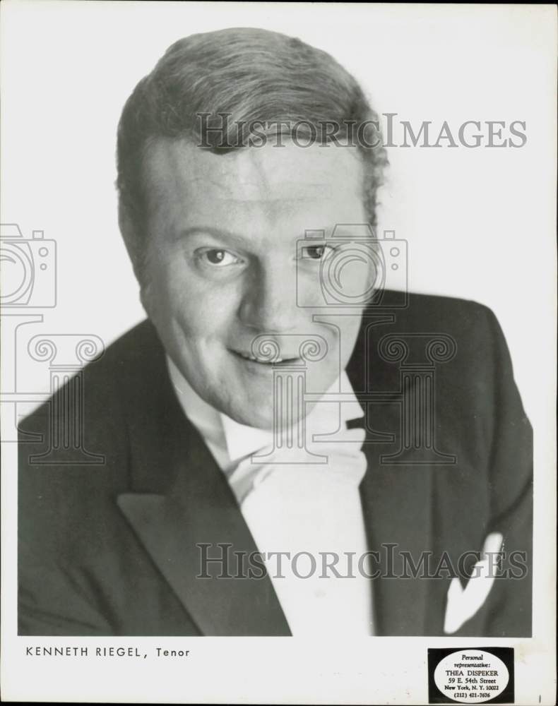 Press Photo Kenneth Riegel, Opera Tenor - hcq45458- Historic Images