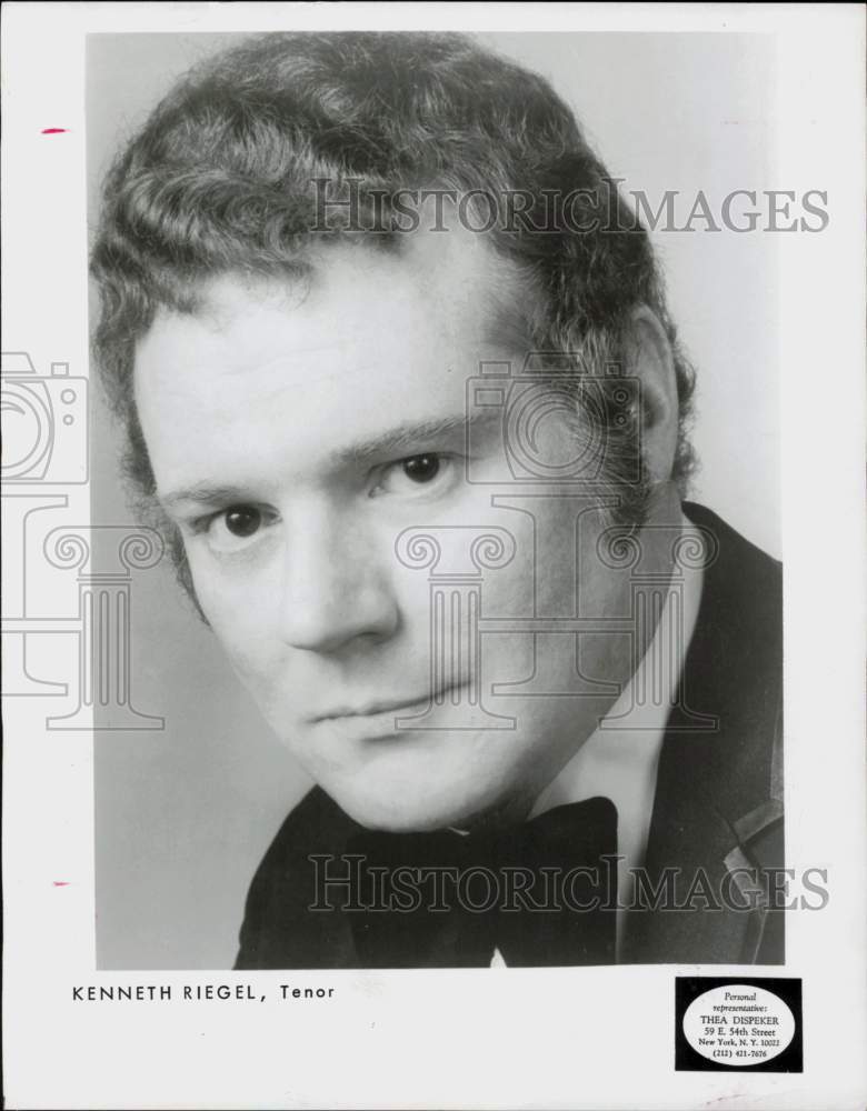 1976 Press Photo Kenneth Riegel, Opera Tenor - hcq45459- Historic Images