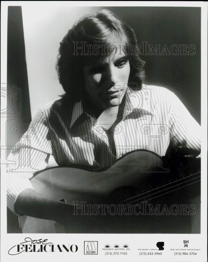 Press Photo Singer Jose Feliciano - hcq45496- Historic Images