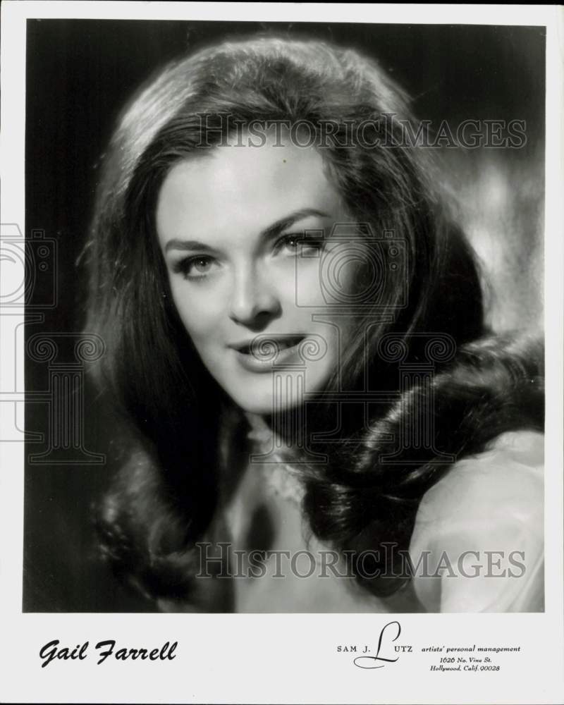 1970 Press Photo Gail Farrell, Star of &quot;The Lawrence Welk Show&quot; - hcq45507- Historic Images