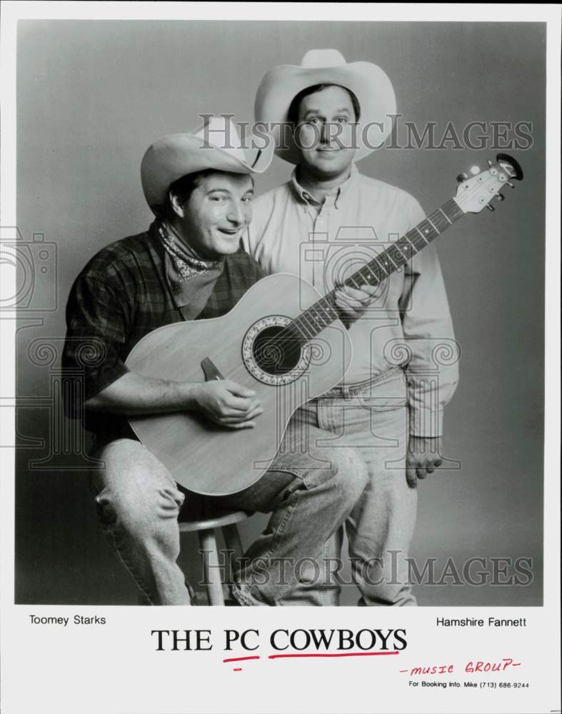 1997 Press Photo The PC Cowboys, Music Group - Toomey Starks, Hamshire Fannett- Historic Images