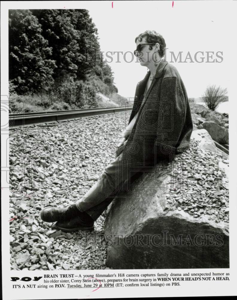 1993 Press Photo Corey Stein in &quot;When Your Head&#39;s Not A Head, It&#39;s A Nut&quot; Film- Historic Images