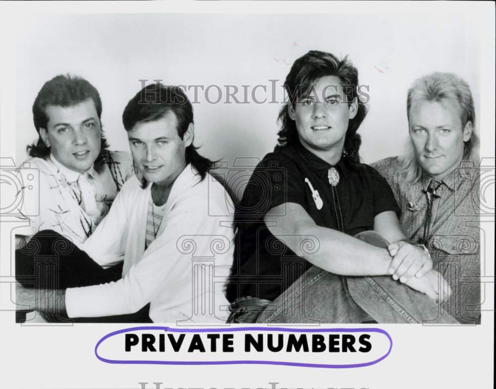 1988 Press Photo Private Numbers, Rock Group - hcq45548- Historic Images