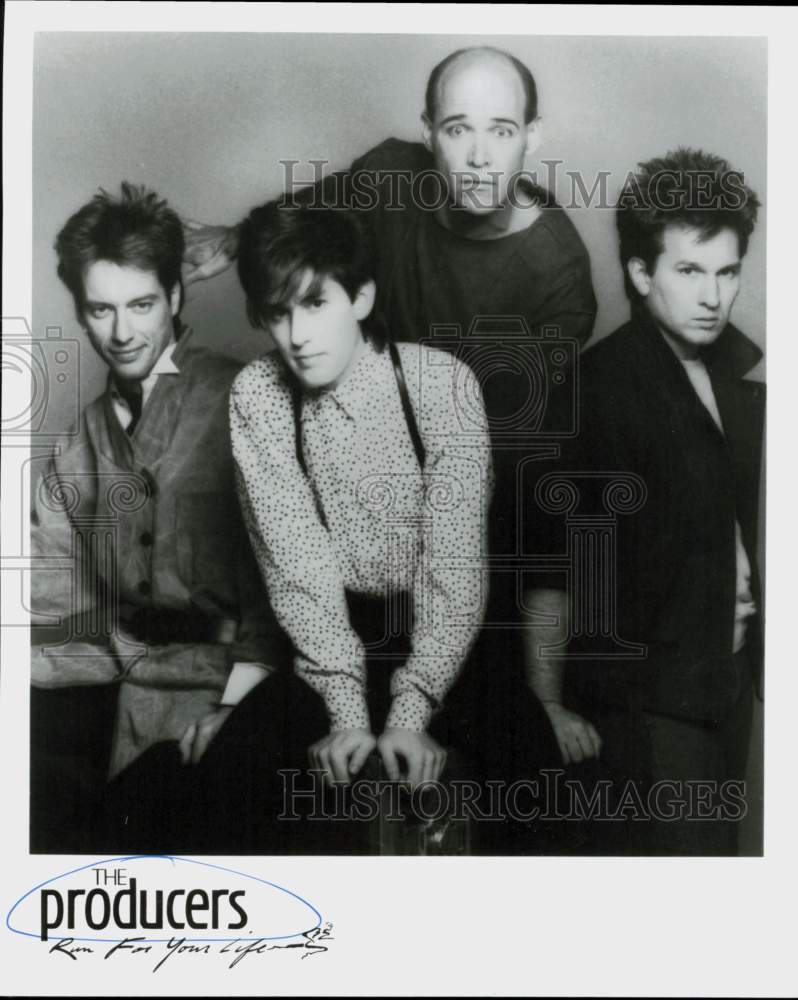 1987 Press Photo The Producers, Music Group, &quot;Run for Your Life&quot; - hcq45550- Historic Images