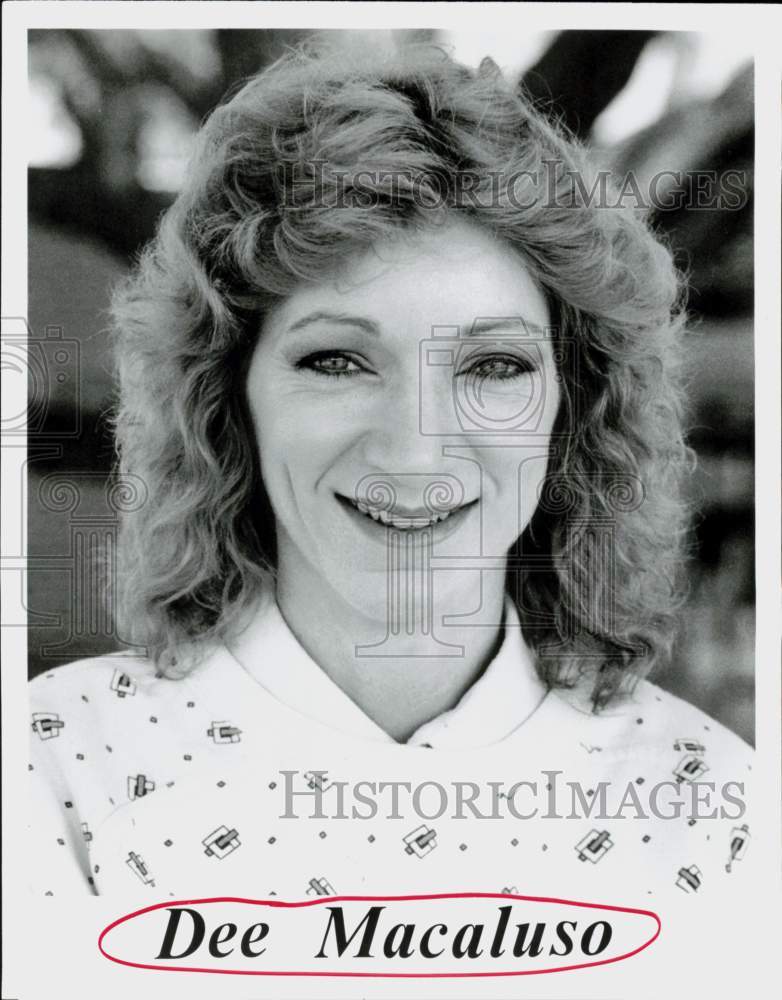 1989 Press Photo Comedian Dee Macaluso - hcq45566- Historic Images