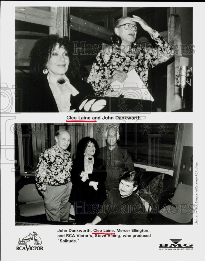 1995 Press Photo John Dankworth, Cleo Laine, Mercer Ellington, Steve Vining- Historic Images