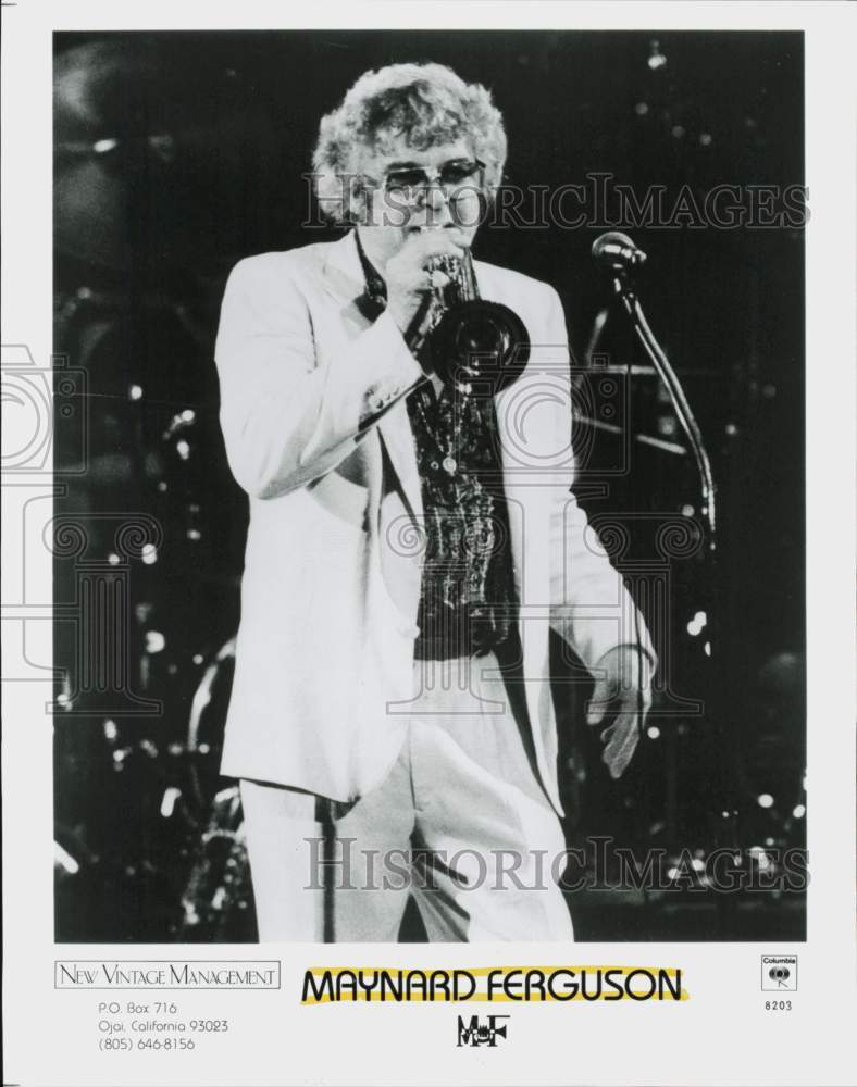 1982 Press Photo Maynard Ferguson, Jazz Musician - hcq45601- Historic Images