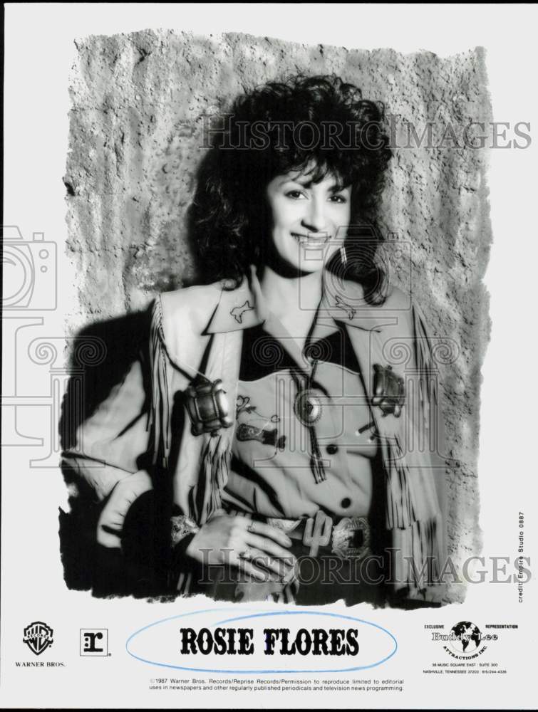 1987 Press Photo Rosie Flores - hcq45616- Historic Images