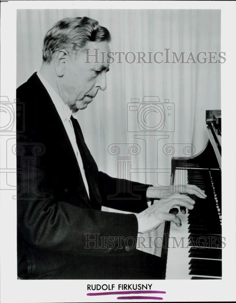 1988 Press Photo Pianist Rudolf Firkusny - hcq45633- Historic Images