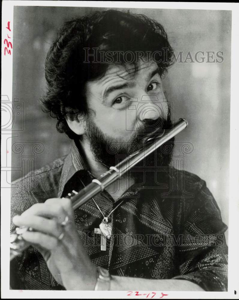 1980 Press Photo Musician James Galway - hcq45677- Historic Images