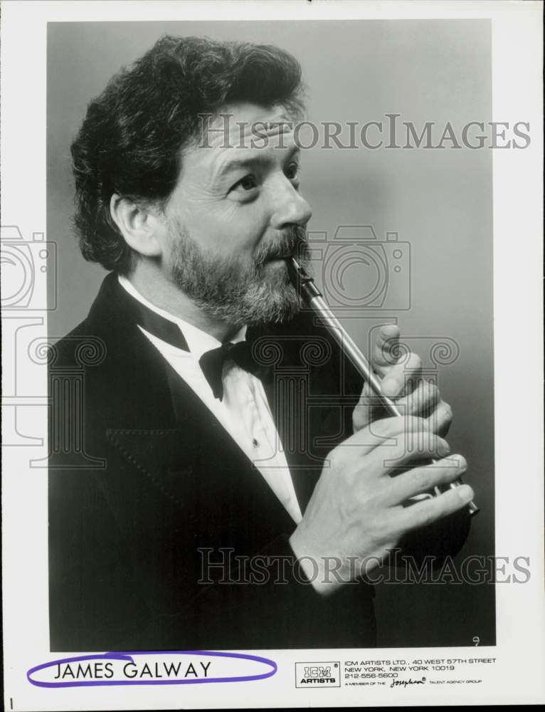 1988 Press Photo Musician James Galway - hcq45679- Historic Images