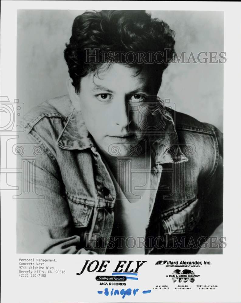 1986 Press Photo Singer Joe Ely - hcq45706- Historic Images