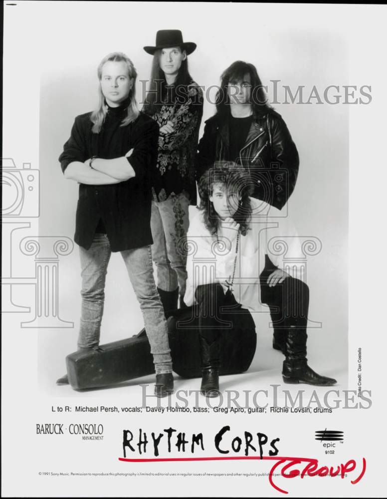 1991 Press Photo Rhythm Corps, Music Group - hcq45742- Historic Images